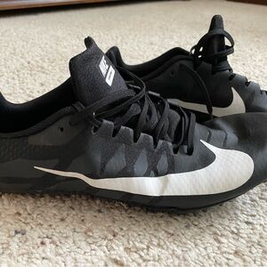 Nike Zoom Rival Sprint Spikes Men's 12.5 Black and White